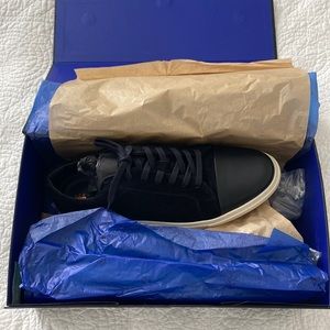 BRAND NEW NEVER WORN black suede sneakers